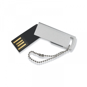 Ultra Flacher USB Stick mit Kette - inkl. 3-farbigem Druck
