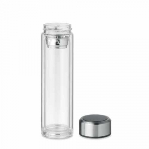 Thermoflasche Borosilikat-Glas mit Temperaturanzeige