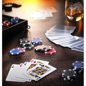 Poker im edlen Nappaleder