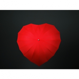 Regenschirm in Herzform
