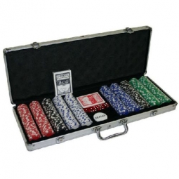 Poker-Set mit Ihren Chips 500