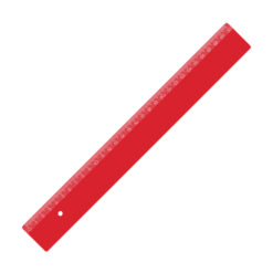 Lineal 30 cm - Made in Germany - rot