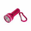 Alu-Taschenlampe mit LED in pink