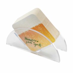 Designer-Bierdeckelständer transparent