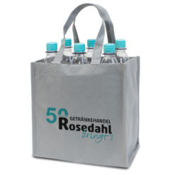 Flaschentasche Non Woven fuer 6 Flaschen mit Beispieldruck