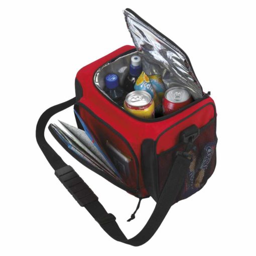 Kühltasche aus Nylon gefüllt