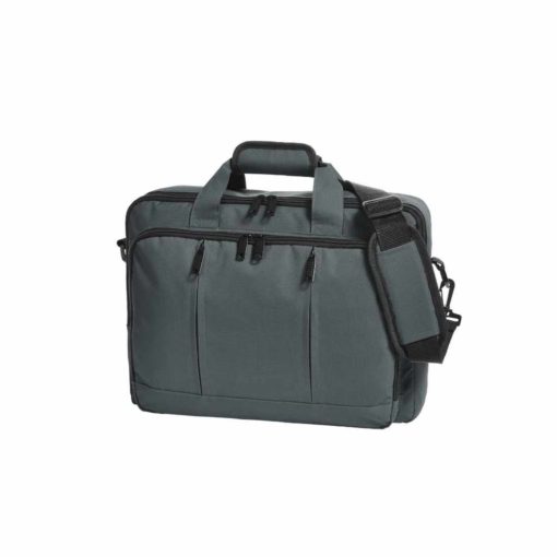 Laptop-Tasche auch als Rucksack in grau