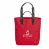 robustes Shopperbag zum Umhaenge in rot Druckbeispiel