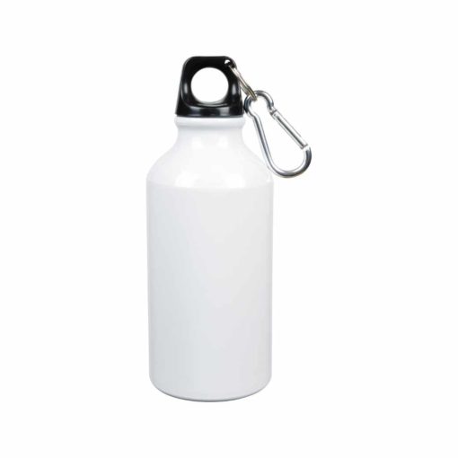 Trinkflasche Aluminium 400 ml in weiss