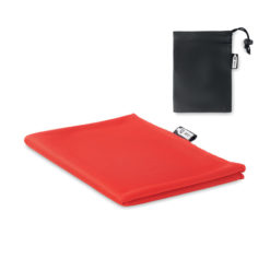 Sporthandtuch mit Beutel - rot