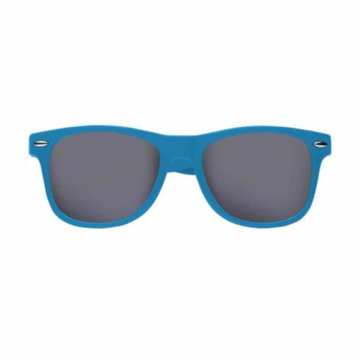Modische Sonnenbrille hellblau von vorne