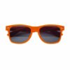 Modische Sonnenbrille orange von vorne