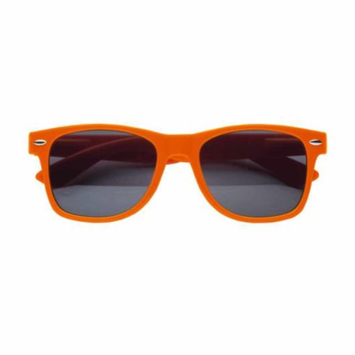 Modische Sonnenbrille orange von vorne