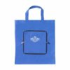 Zusammenfaltbare Vliestasche - Etui Tragetasche - in blau