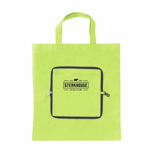 Zusammenfaltbare Vliestasche - Etui Tragetasche - in grün