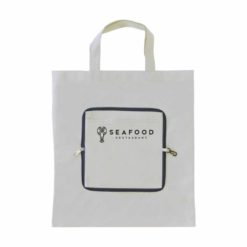 Zusammenfaltbare Vliestasche - Etui Tragetasche - in grau