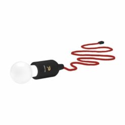 LED Lampe in rot und schwarz