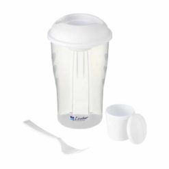 Salatbecher zum Mitnehmen in weiss