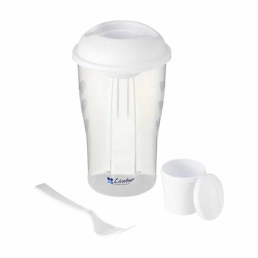 Salatbecher zum Mitnehmen in weiss