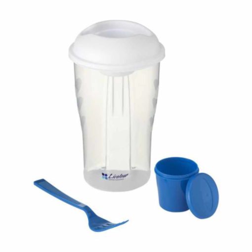 Salatbecher zum Mitnehmen in blau