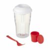 Salatbecher zum Mitnehmen in rot