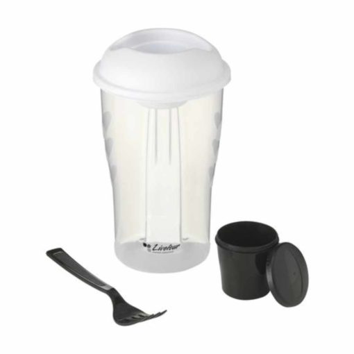 Salatbecher zum Mitnehmen in schwarz