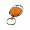 Schlüsselanhänger mit Rollerclip orange