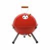 Kleiner Grill mit Deckel zum Mitnehmen in rot
