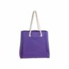 Bunte Strandtasche mit Kordel in violett