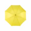 Farbenfroher Regenschirm gelb von oben#