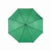 Farbenfroher Regenschirm grün von oben