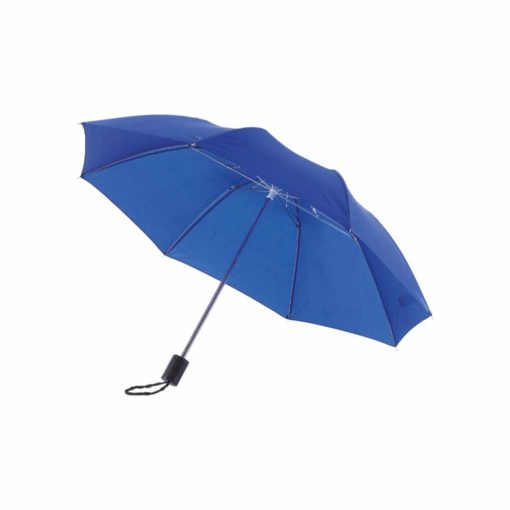 Farbenfroher Regenschirm in blau