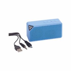 Gummierter Bluetooth-Lautsprecher in blau