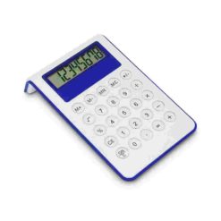 Taschenrechner auf Knopfdruck in blau