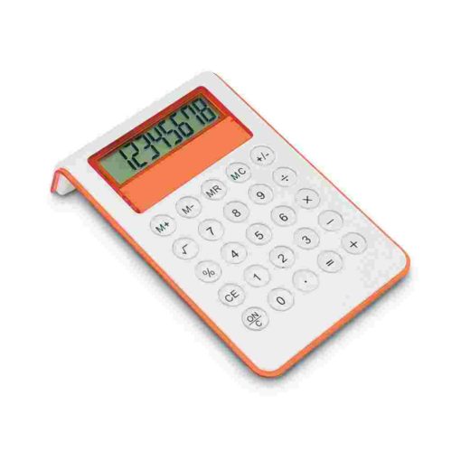 Taschenrechner auf Knopfdruck in orange