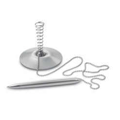 Kugelschreiber mit Halter aus Metall