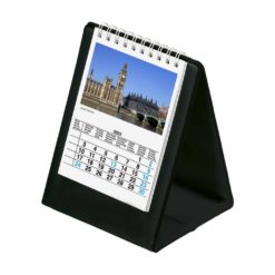 Stabiler Monatskalender EUROPA in schwarz