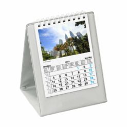 Kalender aus Kunststoff SKYLINE in weiss