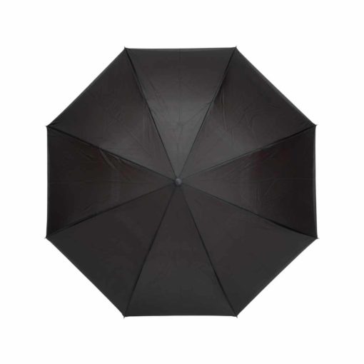 Designer-Regenschirm - Stockschirm in grau schwarz von oben