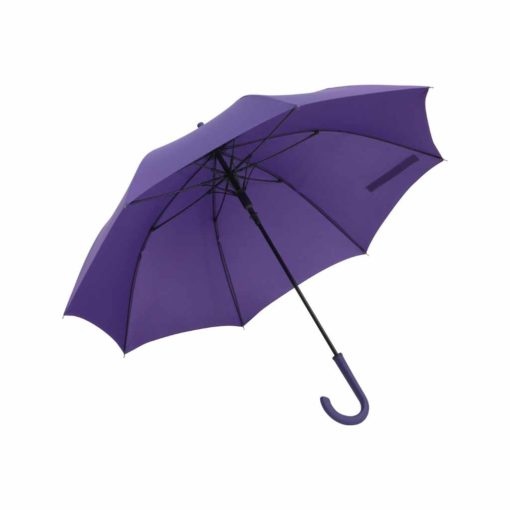 Einfarbiger Regenschirm mit Automatik in flieder