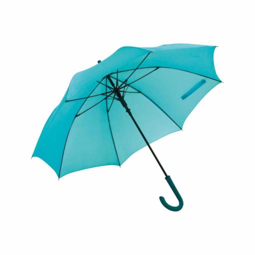 Einfarbiger Regenschirm mit Automatik in petrol