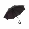 Einfarbiger Regenschirm mit Automatik in schwarz