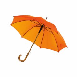 Holzstockschirm in begeisternden Farben in orange