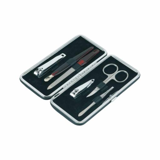 Kompaktes Beauty-Set für unterwegs geöffnet