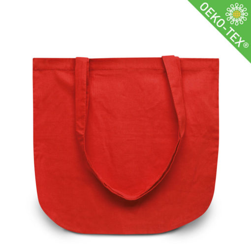 Baumwolltasche groß mit langen Henkel in rot