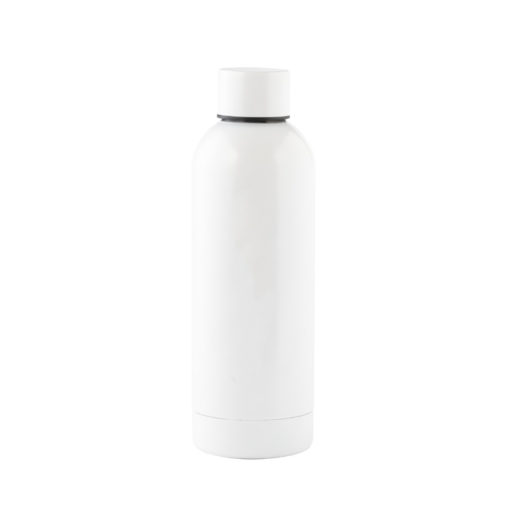 Edelstahl Trinkflasche in weiss
