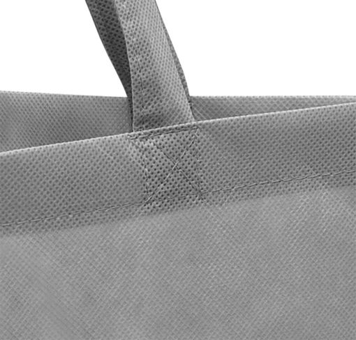 Große Vliestasche mit langen Griffen Detail