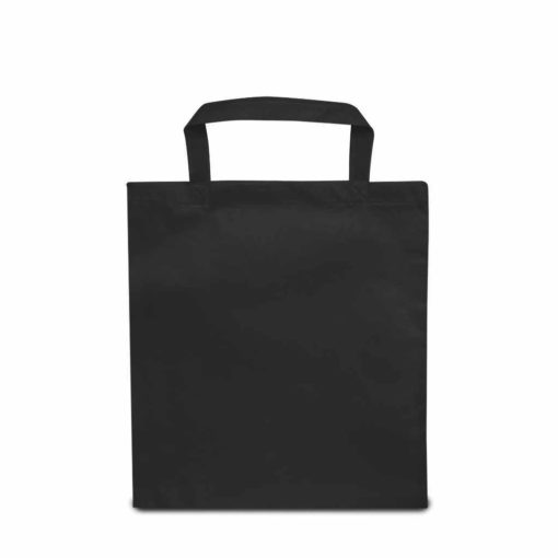 Kleine Vliestasche mit kurzen Griffen in schwarz