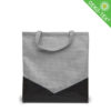 Mittlere Tasche mit kurzen Griffen in grau und schwarz