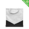 Mittlere Tasche mit kurzen Griffen in weiss und schwarz